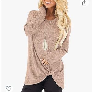 Twist Front Tunic Top